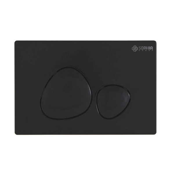 SOPHIA DUAL FLUSH PLATE BLACK SP22017
